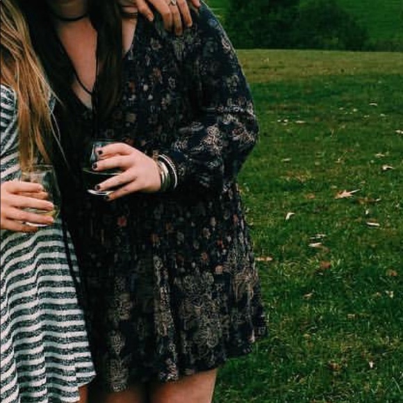 Free People Blue Floral Dress / Tunic - Picture 1 of 4